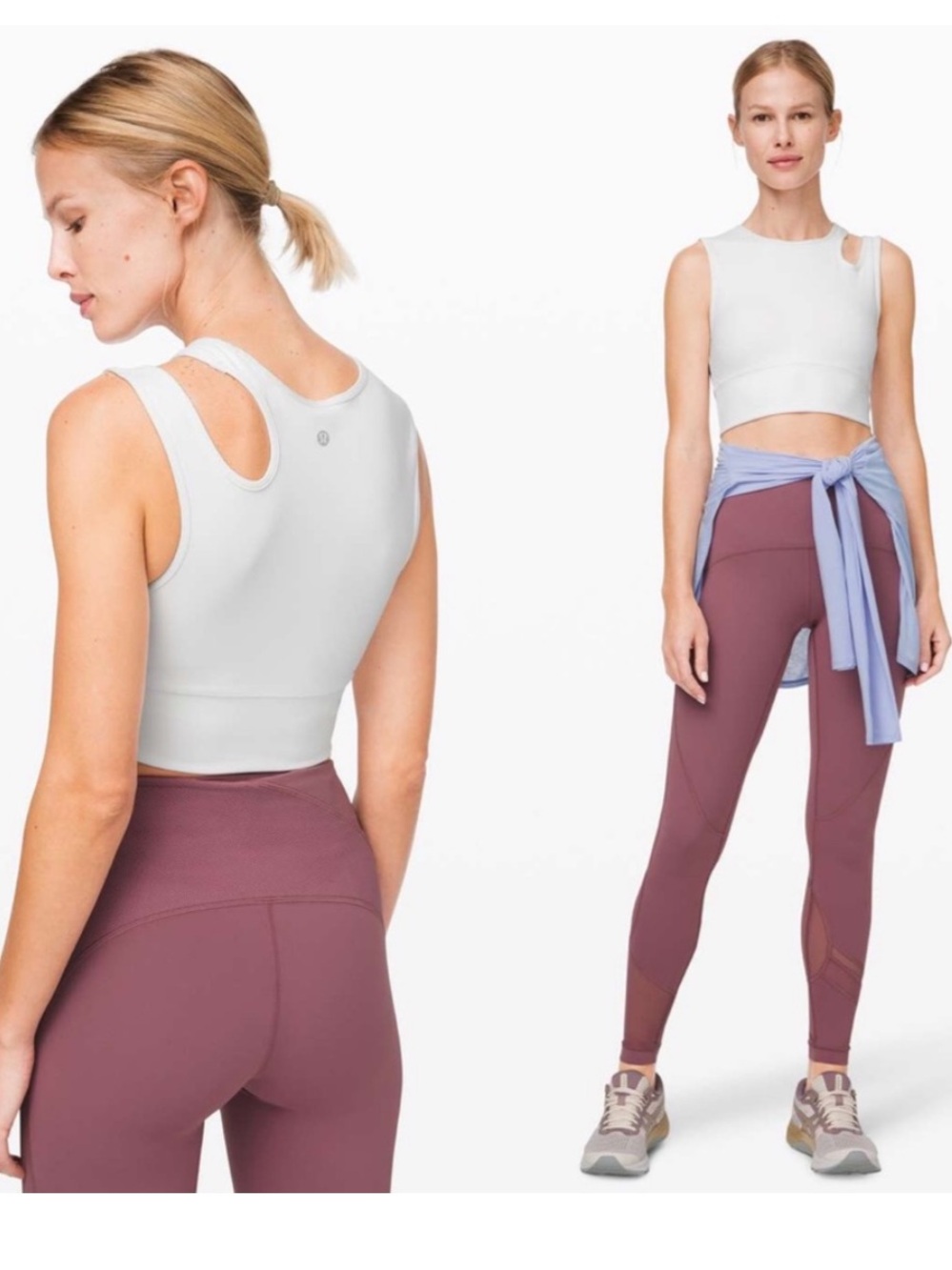 Lululemon Mastered Motion Cropped Tank tops White Size 6 D127